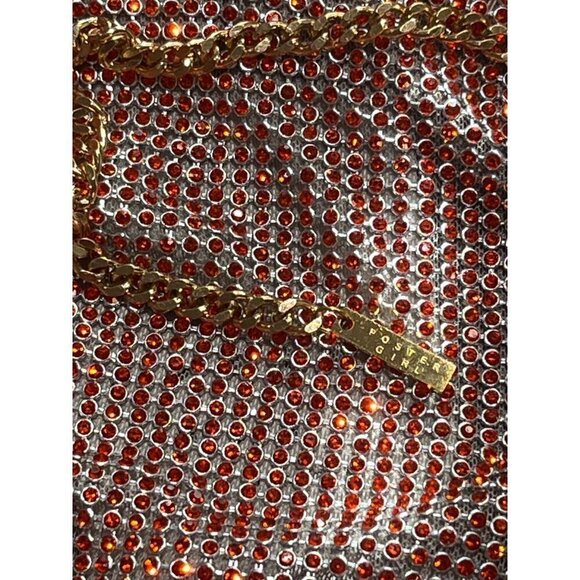 Poster Girl Rhinestone Syphera Skirt in Aperol Spritz XSmall New Women Chainmail - Picture 10 of 15